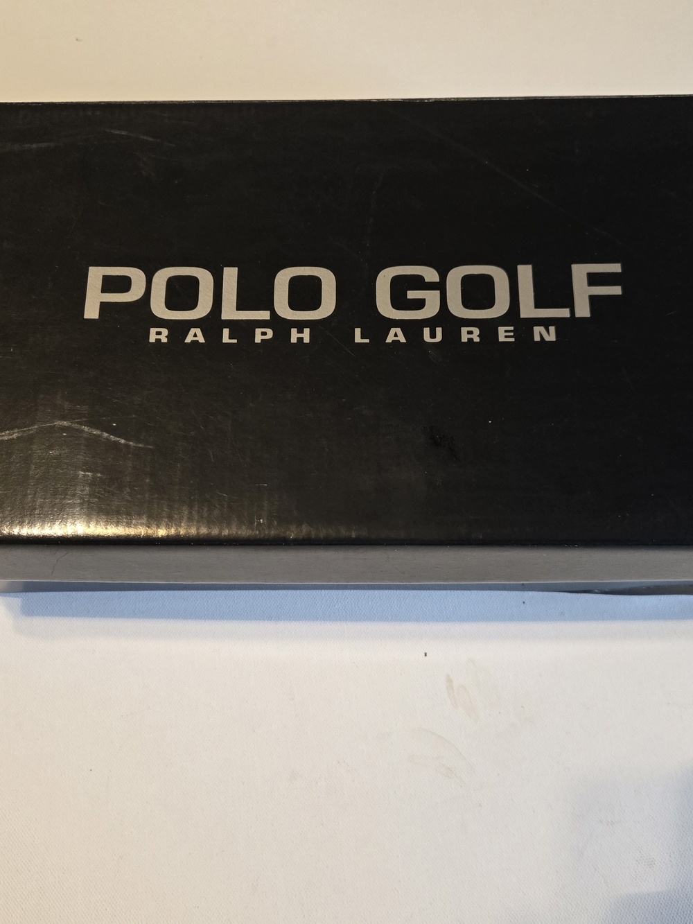 Ralph Lauren Black Croc-Embossed and White Two-Tone Leather Golf Shoes 8.5 - Picture 9 of 10